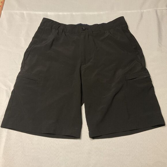 IZOD Swingflex Stretch‎ Cargo Golf Shorts Mens Size 30 Black - Picture 1 of 7